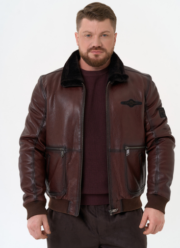 Мужская натуральная дубленка