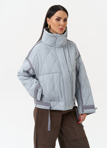 Короткая куртка с воротником стойкой