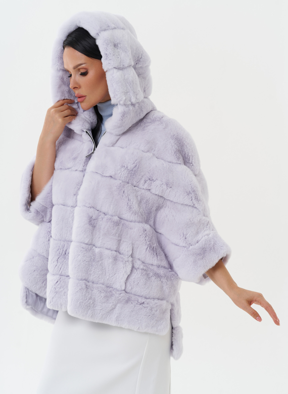 Шуба из меха кролика