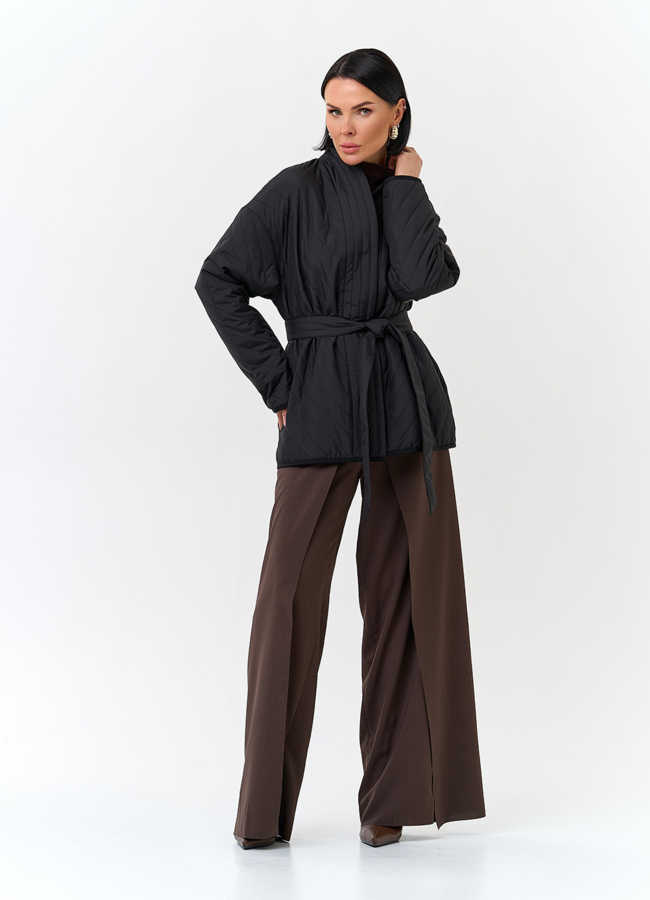 Женская куртка кимоно с поясом модель № 32801 в рассрочку