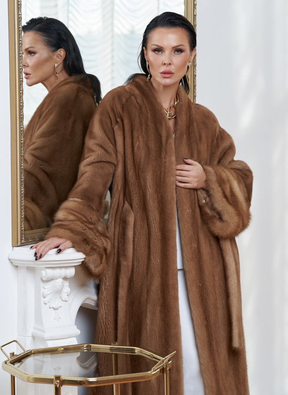 Женская шуба из скандинавской норки