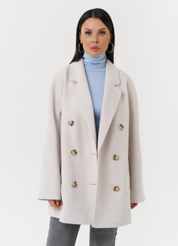 Женское двубортное пальто