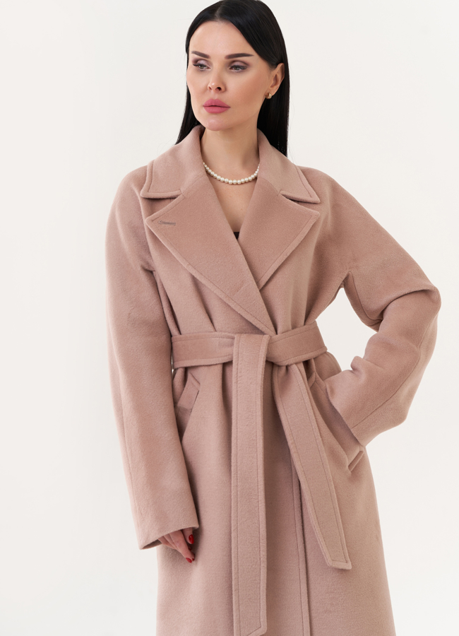 Пальто с английским воротником модель № 26839 в кредит