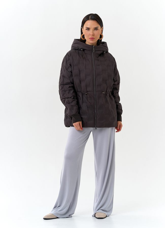 Женская куртка с капюшоном модель № 32565 в кредит