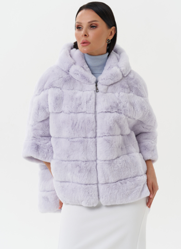 Шуба из меха кролика