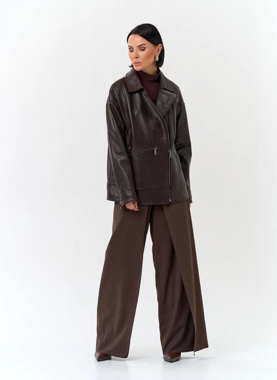 Женская куртка из натуральной кожи
