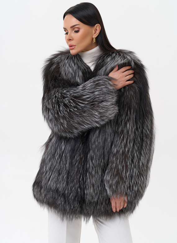 Куртка из чернобурой лисы