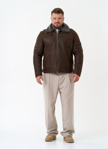 Мужская натуральная дубленка