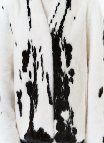 Жакет из меха норки в расцветке "ягуар"