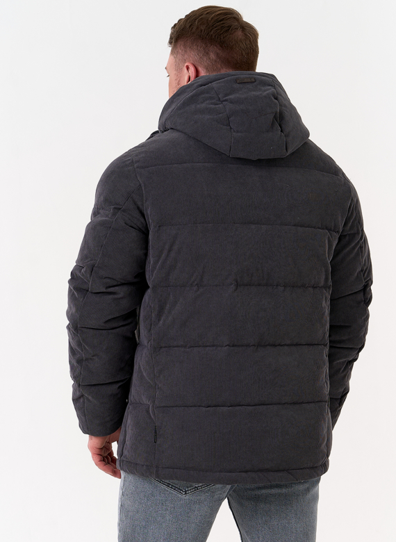 Мужской вельветовый пуховик
