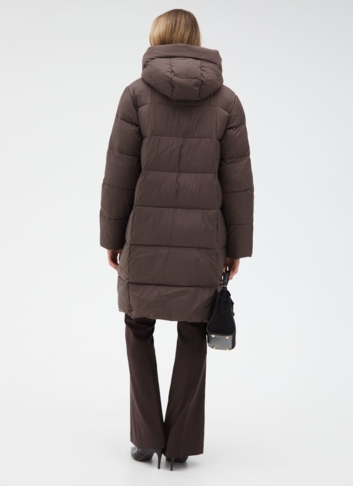 Пуховик женский с капюшоном